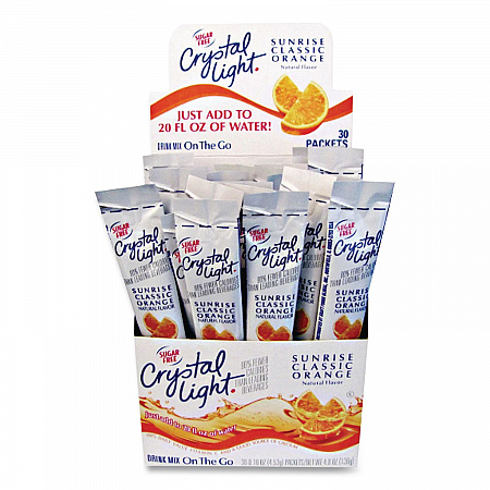 On the Go, Sunrise Orange, 0.16 oz Packets, 30/Box (00504)