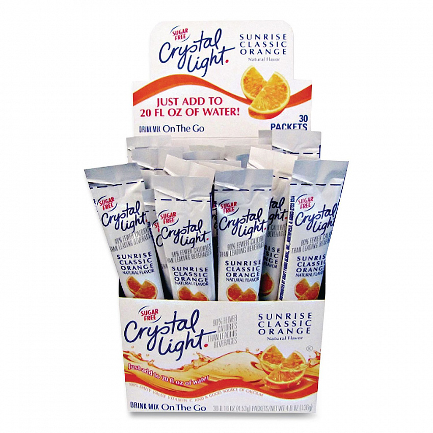 On the Go, Sunrise Orange, 0.16 oz Packets, 30/Box (00504)