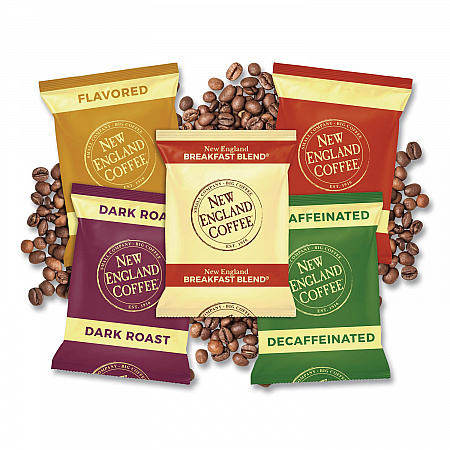 Coffee Portion Packs, French Dark Roast, 2.5 oz Pack, 24/Box (026190)