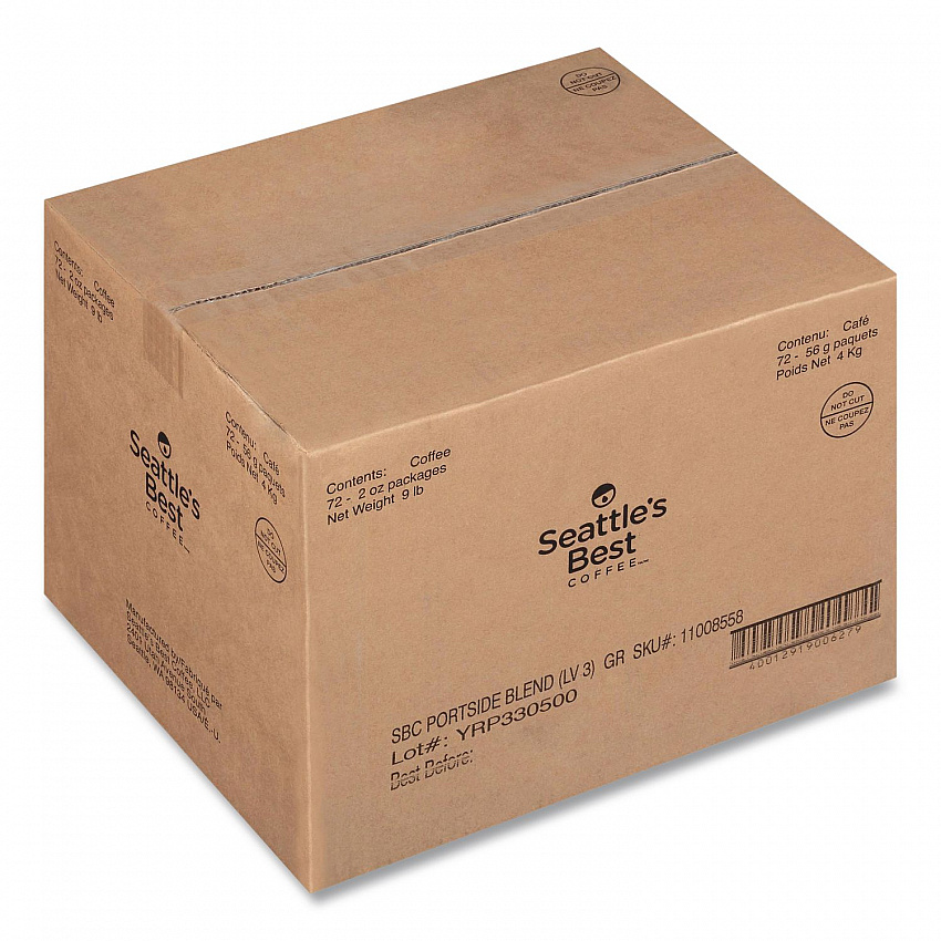 Premeasured Coffee Packs, Portside Blend, 2.1 oz Packet, 72/Carton (11008558CT)