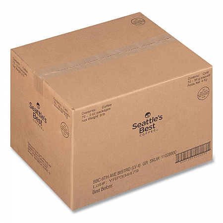 Premeasured Coffee Packs, 6th Avenue Bistro, 2.1 oz Packet, 72/Carton (11008560CT)