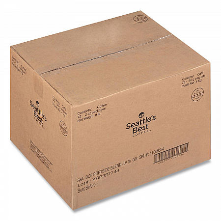 Premeasured Coffee Packs, Decaf Portside Blend, 2.6 oz Packet, 72/Carton (11008554CT)