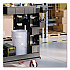 Customizable Bin System for Utility Carts, 2 Large Bins, 4 Small Bins, Black (PUCBIN6)