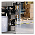 Customizable Bin System for Utility Carts, 2 Large Bins, 4 Small Bins, Black (PUCBIN6)