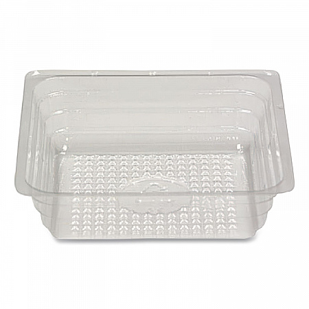 Reflections Portion Plastic Trays, Shallow, 4 oz Capacity, 3.5 x 3.5 x 1, Clear, 2,500/Carton (R4296)