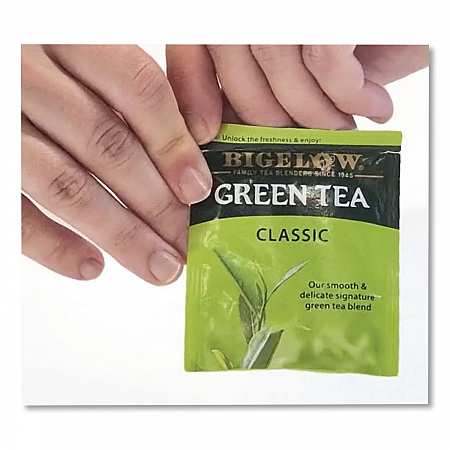 Single Flavor Tea, Green, 28 Bags/Box (00388)