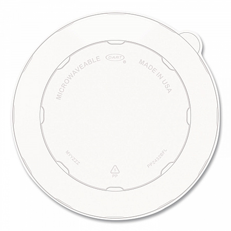 Plastic Lids for Compostable Fiber Containers, For 24 to 32 oz Containers, 8.28