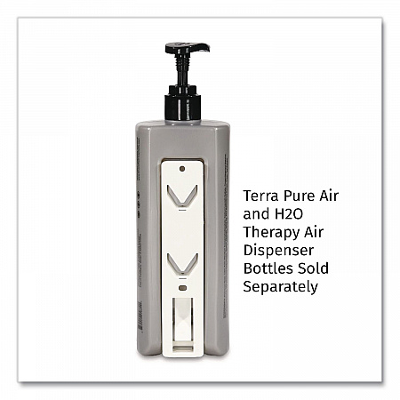 Single EcoLux Air Dispenser Bracket, For Ecolux Air Pump Dispenser Bottles, 1.19 x 0.44 x 5.69, White, 24/Carton (458883)