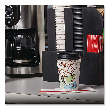 PerfecTouch Paper Hot Cups, 8 oz, Coffee Haze Design, 50/Pack (5338CDPK)