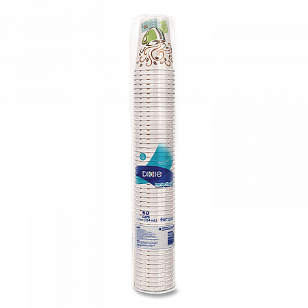 PerfecTouch Paper Hot Cups, 12 oz, Coffee Haze Design, 50/Sleeve, 20 Sleeves/Carton (5342CD)