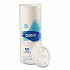 Dome Drink-Thru Lids, Fits 10 oz to 20 oz Dixie Hot Cups, Plastic, White, 100/Pack (D9542PK)