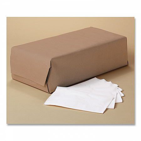 1/8-Fold Dinner Napkins, 2-Ply, 17 x 14.63, White, 300/Pack, 10 Packs/Carton (98200)