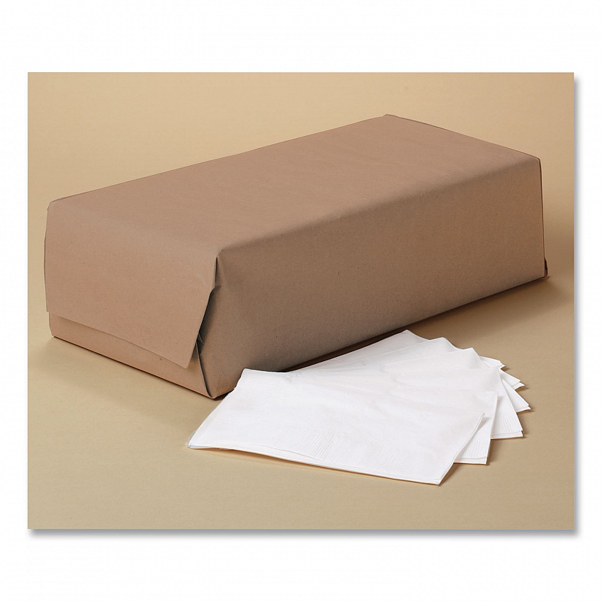 1/8-Fold Dinner Napkins, 2-Ply, 17 x 14.63, White, 300/Pack, 10 Packs/Carton (98200)