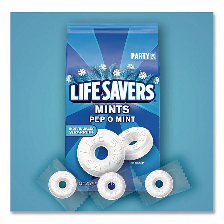 Hard Candy Mints, Pep-O-Mint, 44.93 oz Bag (27625)