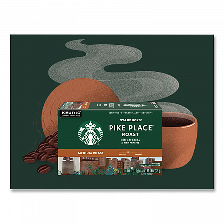 Pike Place Decaf Coffee K-Cups, 96/Carton (011111161CT)