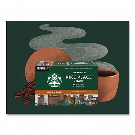 Pike Place Decaf Coffee K-Cups Pack, 24/Box (011111161)