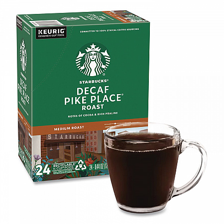 Pike Place Decaf Coffee K-Cups, 96/Carton (011111161CT)