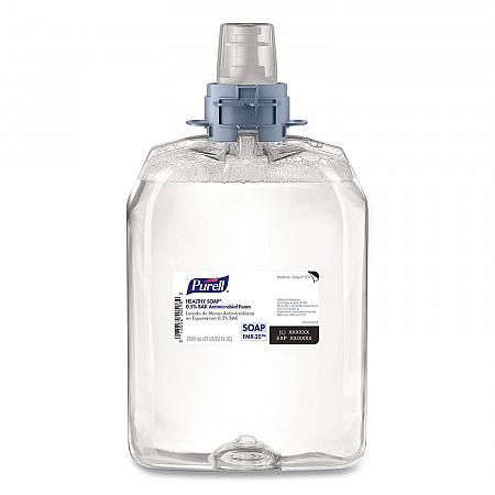 HEALTHY SOAP 0.5% BAK Antimicrobial Foam Refill, For FMX-20 Dispenser, Light Fresh Scent, 2,000 mL, 2/Carton (527902)