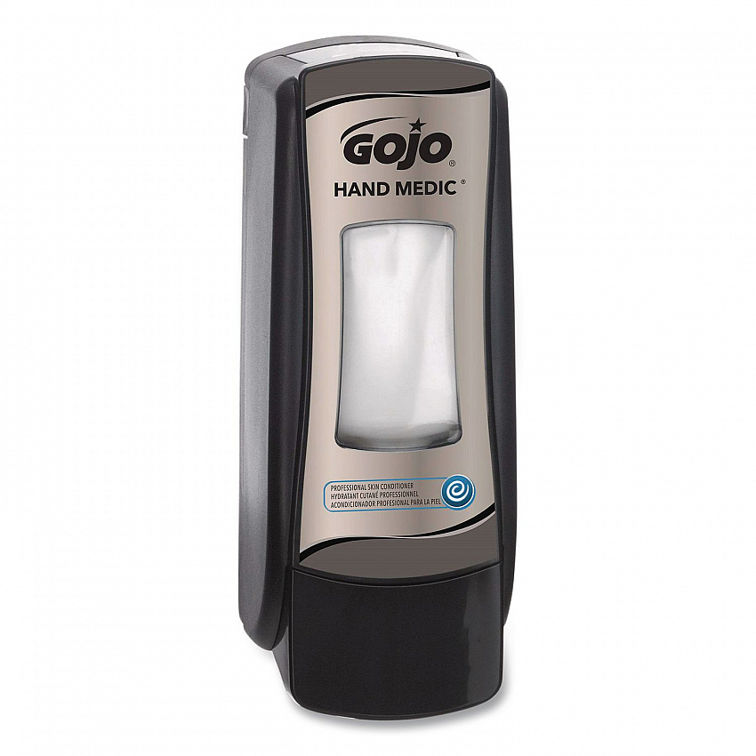 HAND MEDIC ADX-7 Dispenser, 685 mL, 3.94 x 3.67 x 9.79, Black, 6/Carton (878206CT)