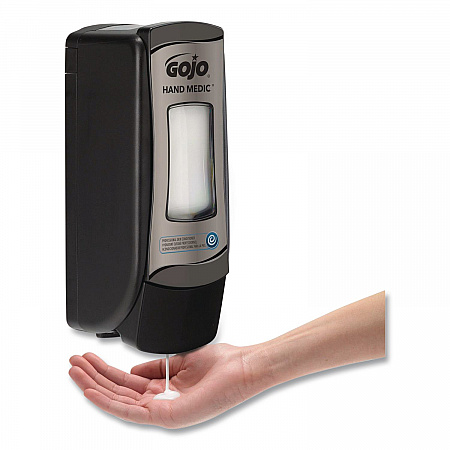 HAND MEDIC ADX-7 Dispenser, 685 mL, 3.94 x 3.67 x 9.79, Black, 6/Carton (878206CT)