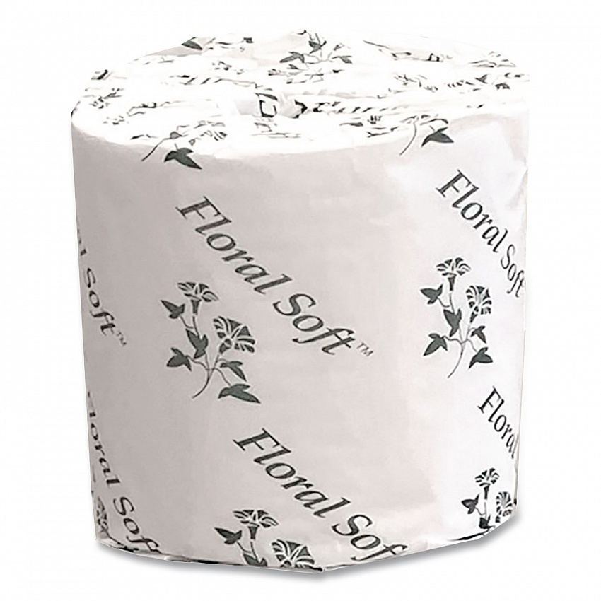 Two-Ply Standard Bathroom Tissue, Septic Safe, White, 400 Sheets/Roll, 48 Rolls/Carton (B448)