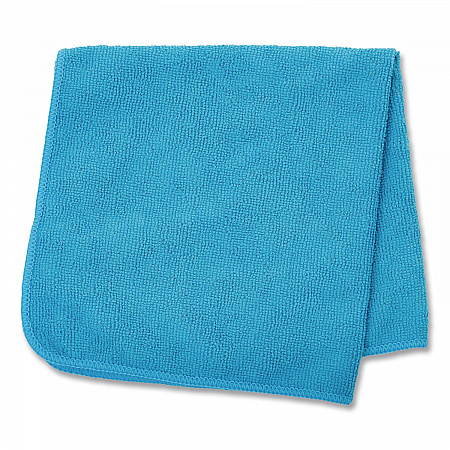 Microfiber Cleaning Cloths, 16 x 16, Blue, 24/Pack (1820583)