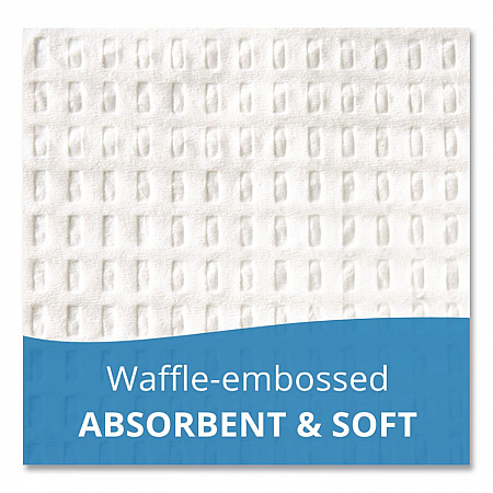 Ultimate Medical Towels, Waffle Embossed, 3-Ply, 13 x 18, White, 500/Carton (918101)