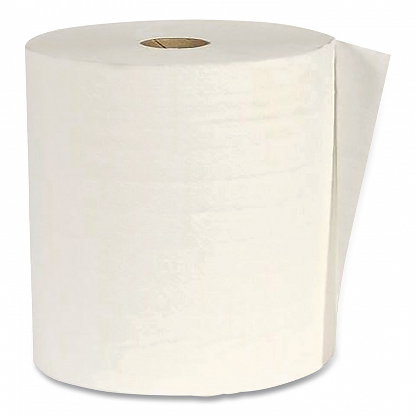 Hardwound Paper Towel Roll, Virgin Paper, 1-Ply, 7.88" x 800 ft, White, 6/Carton (W80166)