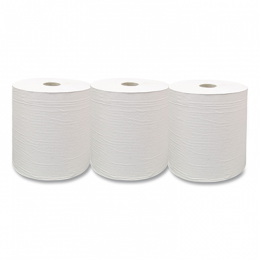 Recycled Hardwound Paper Towels, 1-Ply, 7.88" x 800 ft, 1.8 Core, White, 6 Rolls/Carton (EW80166)