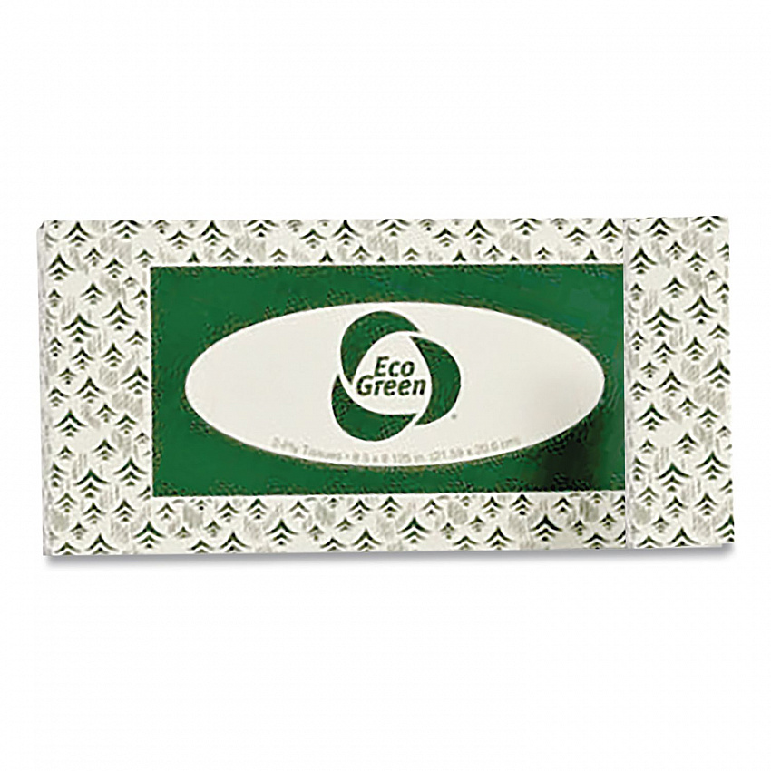 Recycled Two-Ply Facial Tissue, White, 150 Sheets/Box, 20 Boxes/Carton (EF150)