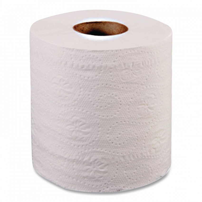 Recycled Two-Ply Standard Toilet Paper, Septic Safe, White, 550 Sheets/Roll, 80 Rolls/Carton (EB8543)