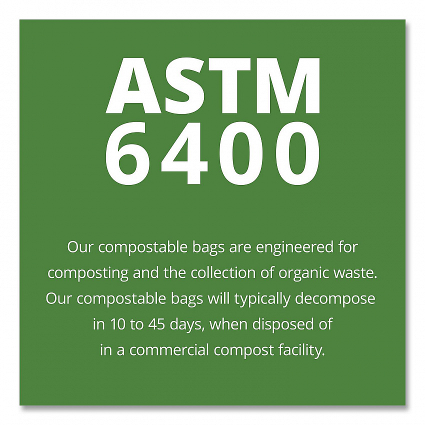 EcoSafe-6400 Bags, 32 gal, 0.85 mil, 33" x 48", Green, 50/Box (E3348E85)