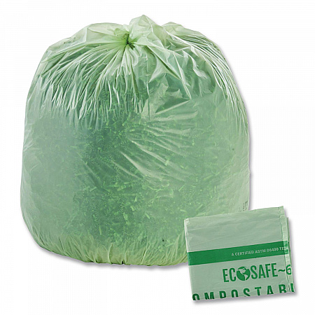 EcoSafe-6400 Bags, 64 gal, 0.85 mil, 48