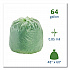 EcoSafe-6400 Bags, 64 gal, 0.85 mil, 48