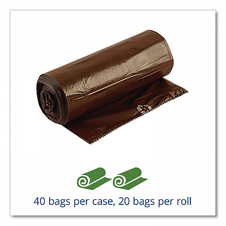 Controlled Life-Cycle Plastic Trash Bags, 39 gal, 1.1 mil, 33