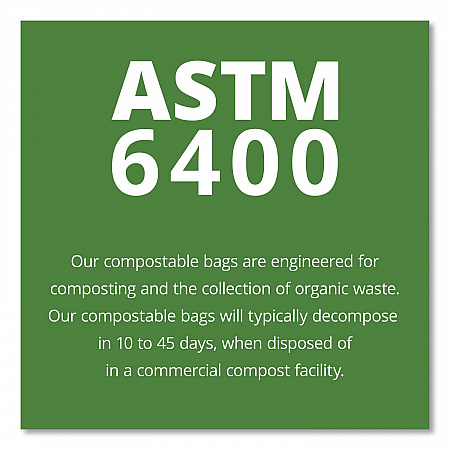 EcoSafe-6400 Bags, 64 gal, 0.85 mil, 48