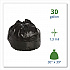 Total Recycled Content Plastic Trash Bags, 30 gal, 1.3 mil, 30
