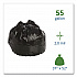 Insect-Repellent Trash Bags, 55 gal, 2 mil, 37