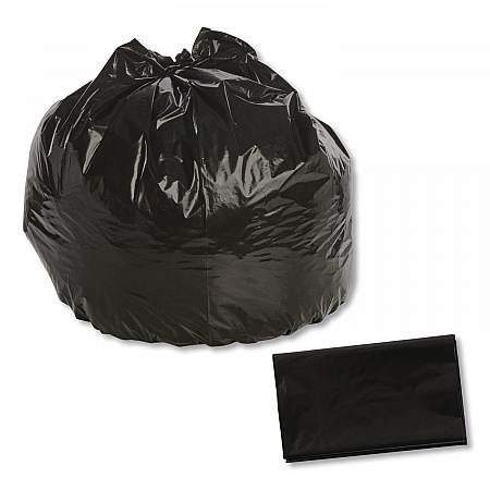 Total Recycled Content Plastic Trash Bags, 33 gal, 1.3 mil, 33