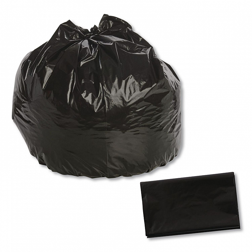 Total Recycled Content Plastic Trash Bags, 33 gal, 1.3 mil, 33" x 40", Black/Brown, 100/Carton (T3340B13)