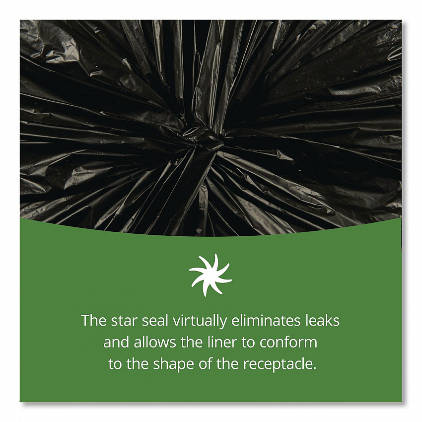 Insect-Repellent Trash Bags, 55 gal, 2 mil, 37" x 52", Black, 65/Box (P3752K20)