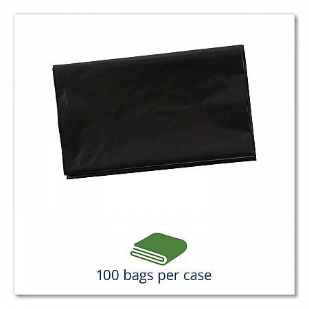 Total Recycled Content Plastic Trash Bags, 33 gal, 1.5 mil, 33