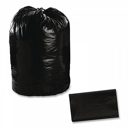 Total Recycled Content Plastic Trash Bags, 60 gal, 1.5 mil, 36