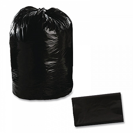 Total Recycled Content Plastic Trash Bags, 60 gal, 1.5 mil, 38