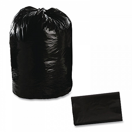 Total Recycled Content Plastic Trash Bags, 56 gal, 1.5 mil, 43