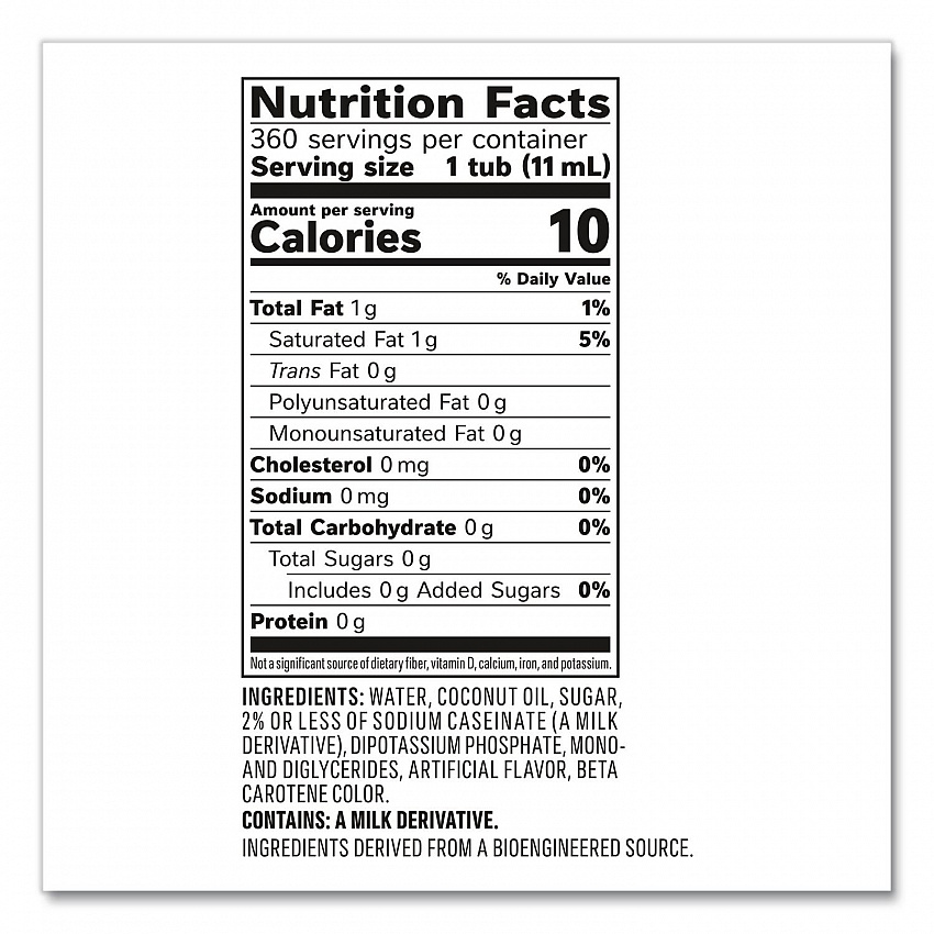 Liquid Coffee Creamer, Original, 0.38 oz Mini Cups, 360/Carton (35010)