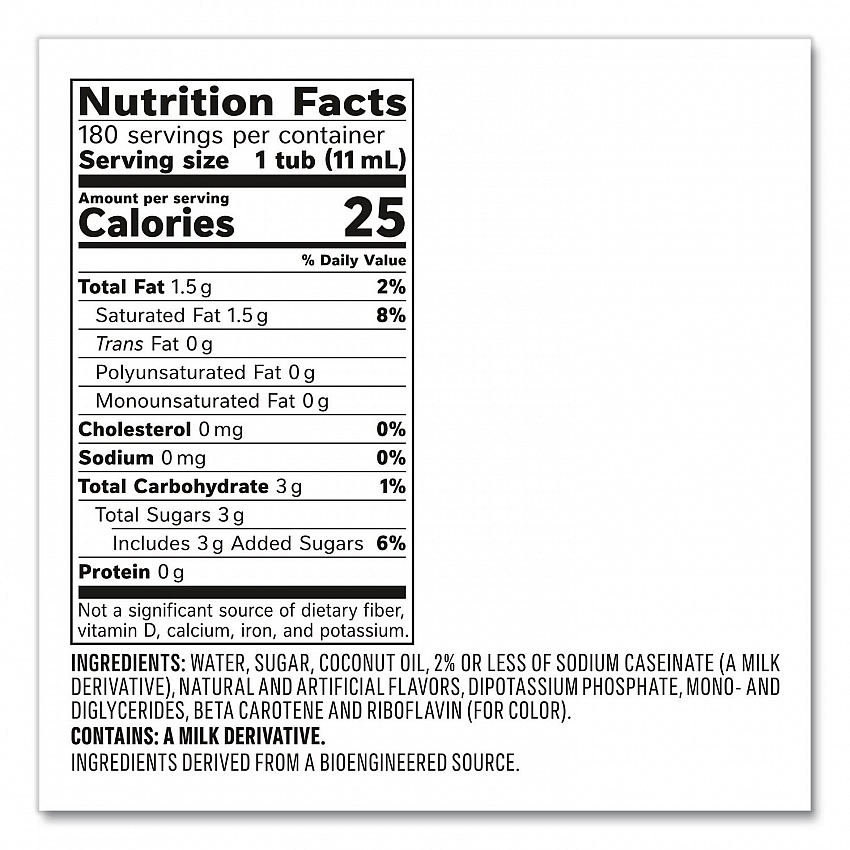 Bulk Liquid Coffee Creamer, Irish Cream, 0.38 oz Mini Cups, 180/Carton (35012CT)