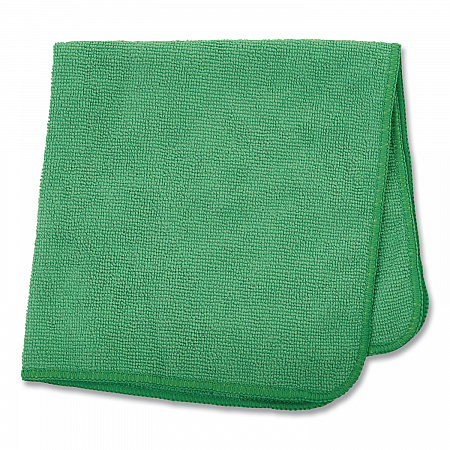 Microfiber Cleaning Cloths, 12 x 12, Green, 24/Pack (1820578)