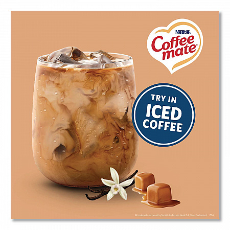 Bulk Liquid Coffee Creamer, Vanilla Caramel, 0.38 oz Mini Cups, 180/Carton (63338CT)