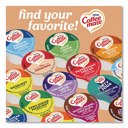 Bulk Liquid Coffee Creamer, Vanilla Caramel, 0.38 oz Mini Cups, 180/Carton (63338CT)